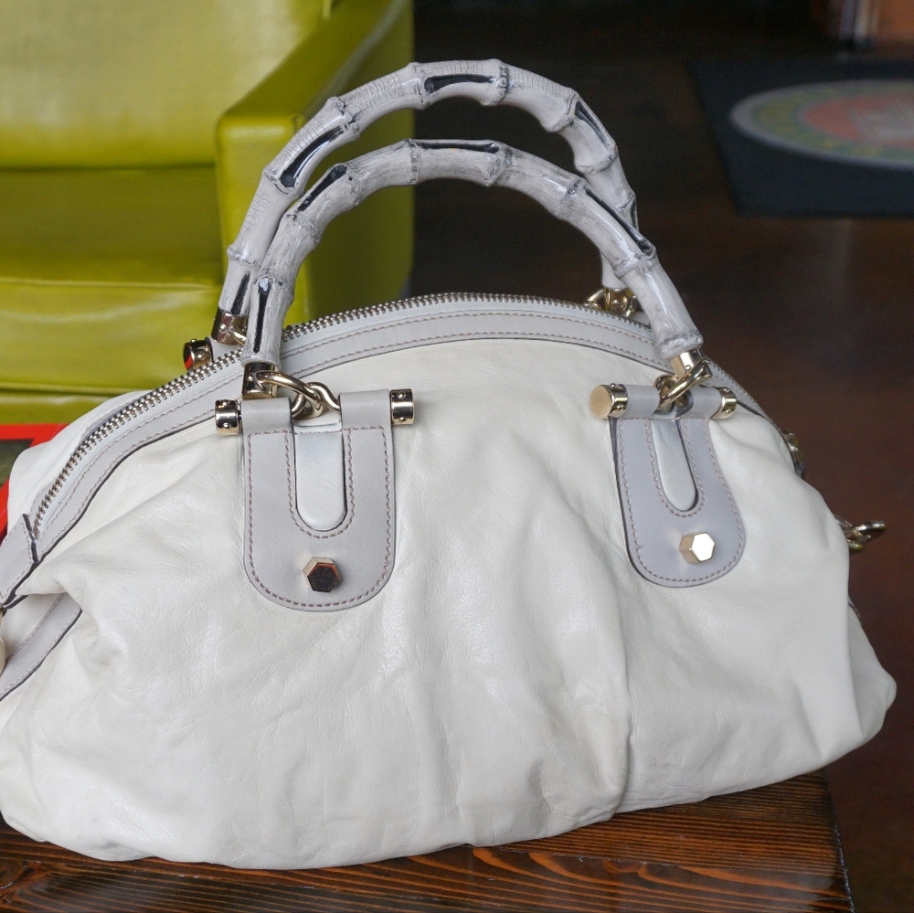 Gucci bamboo handle purse